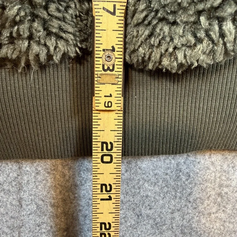 Lululemon Oh So Sherpa Hoodie Womens 6 Green Half Zip Teddy Fleece LW3FLRS